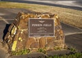 Dedication memorial Perrin Field at North Texas Regional Airport in Denison, Texas.