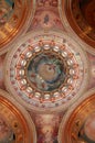 Pictured dome on the inside Cathedral Royalty Free Stock Photo