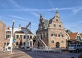 Drawbridge and The Town Hall of De Rijp, Netherlands