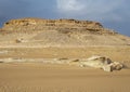 Eastern part area of the Great Sand Sea near the Siwa Oasis in Egypt.