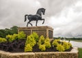 Replica of Leonardo da Vinci`s horse that never was in Southlake, Texas.