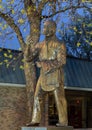 Doctor Martin Luther King Jr. bronze statue at the Martin Luther King Community Center in South Dallas, Texas.