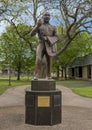 Doctor Martin Luther King Jr. bronze statue at the Martin Luther King Community Center in South Dallas, Texas.