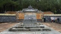 The Emperor`s Sepulcher in Tu Duc Royal Tomb complex 4 miles from Hue, Vietnam Royalty Free Stock Photo