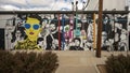 `Don`t Quit Your Daydream`, an enamel mural by Katie Murray in the Foundry District`s Inspirational Alley in Fort Worth, Texas.