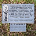 Northeast Tarrant County Confederate Veterans Memorial in Bedford, Texas.