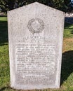 Memorial to Texans who served the Confederacy on the Courthouse lawn in Fort Davis. Royalty Free Stock Photo