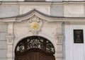 Entrance portal, Jewish Town Hall, Prague, Czech Republic Royalty Free Stock Photo