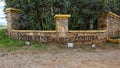 Entrance sign for the Domaine De La Zouina Winery near Meknes, Morocco.