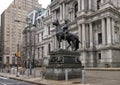 Equestrian bronze sculpture General George B. McClellan, City Hall, Philadelphia, Pennsylvania.