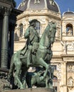 Equestrian statue General Daun, Empress Maria Theresa Monument, Vienna, Austria