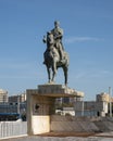 Equestrian statue of King John VI of Portugal by Salvador Barata Feyo in Porto, Portugal. Royalty Free Stock Photo