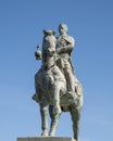 Equestrian statue of King John VI of Portugal by Salvador Barata Feyo in Porto, Portugal. Royalty Free Stock Photo