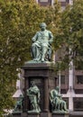 Ferenc Deak Monument in Szechenyi Square, Budapest, Hungary Royalty Free Stock Photo