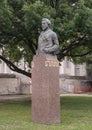 A bronze bust of Prospero Bernardi made by famous sculptor Pompeo Coppini at Fair Park in Dallas, Texas Royalty Free Stock Photo