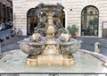 Fontana delle Tartarughe or Fountain of the Turtles in Piazza Mattei, Rome