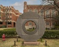 `Disc Ruin` by Jesus Bautista Moroles on the University of Oklahoma campus in Norman. Royalty Free Stock Photo