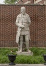 Terra cotta sculpture of John McMillan by Alexander Stirling Calder, Presbyterian Historical Society exterior garden Royalty Free Stock Photo