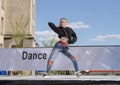 Teen Girl hip hop dancing in Saint Louis for National Dance Week Royalty Free Stock Photo