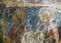 Fresco Saints Paul and Peter the Apostles, La Chiesa di San Lorenzo, Parco Rupestre Lama D`Antico