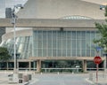 Pictured is the front of the Morton H. Meyerson Symphony Center in downtown Dallas, Texas.