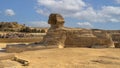 The Great Sphinx of Giza, on the Giza Plateau in Giza, Egypt.
