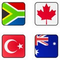Pictured here is the National Flag of four countries.
