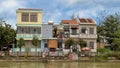 Housing along the Thu Bon River, Hoi An, Vietnam