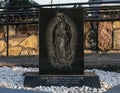 Our Lady of Guadalupe in front of the Historic Saint Joseph Catholic Church in Fort Davis, Texas.