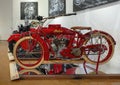 Indian Powerplus 1000cc circa 1916 on display in the Haas Moto Museum and Sculpture Gallery in Dallas, Texas.