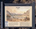 Information and pictures of the early days of Fort Davis from 1854 to 1862. Royalty Free Stock Photo