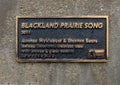 Info for `Blackland Prairie Song`, a multi-media sculpture by artists Andrea Myklebust and Stanton Spears in Allen, Texas.