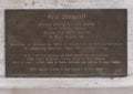 Information Plaque for a bronze equestrian statue of Russell `Red` Steagall by Bruce Greene at the Fort Worth Stockyards, Texas. Royalty Free Stock Photo