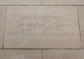 Inscription on bronze sculpture of Sam P. Cochran, freemason and community leader, located at the Dallas Scottish Rite Temple.