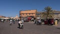 Jemaa el-Fnaa square and market place in Marrakesh`s medina quarter in Morocco.