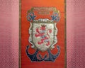 Jofre Tenorio`s coat-of-arms inside the Alcazar de Sevilla in Seville, Spain.