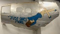 Just Once More B-17G bomber nose art on display in the Henry B Tippie National Education Center Museum in Dallas, Texas. Royalty Free Stock Photo