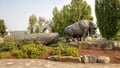 Bronze Logging Legacy Memorial Statue, Enumclaw, Washington