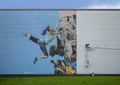 `The Climb` by Dylan Kennedy outside the Dyno-Rock Climbing Center in Arlington, Texas. Royalty Free Stock Photo