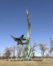 \'Dance of the Cranes\' by sculptor John Richard Raimondi in Omaha, Nebraska.