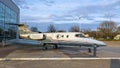 Learjet 24D on public display outside the Frontiers of Flight Museum in Dallas, Texas.