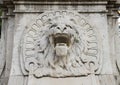 Lion base of Mors Immortalis monument, Piazza della Vittoria, Sorrento Royalty Free Stock Photo