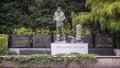 `The Lone Sailor` memorial in Dallas on the west side of Exall Lake in Highland Park, Dallas, Texas Royalty Free Stock Photo