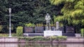 `The Lone Sailor` memorial in Dallas on the west side of Exall Lake in Highland Park, Dallas, Texas Royalty Free Stock Photo