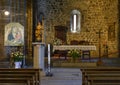 Main altar, Church of Santa Margherita d`Antiochia in Vernazza, Liguria, Italy