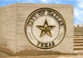 Main sign for Dallas City Hall, seat of municipal government Royalty Free Stock Photo