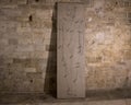 Man on canvas by Nino Longobardi in a room of the Castel Del Monte