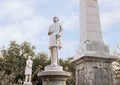 Statue General Albert Sydney Johnson, The Confederate War Memorial in Dallas, Texas Royalty Free Stock Photo