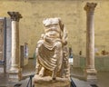 Marble statue of the God Nilus on display in the National Museum of Egyptian Civilization in Cairo, Egypt. Royalty Free Stock Photo