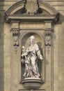 Saint Andrew Avelino by Francesco Andreozzi on the facade of San Gaetano in Florence, Italy. Royalty Free Stock Photo